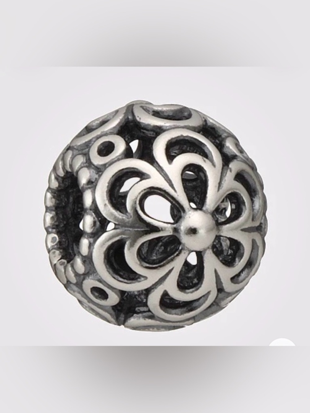Authentic Pandora Sterling Silver Picking Daisies Charm Retired